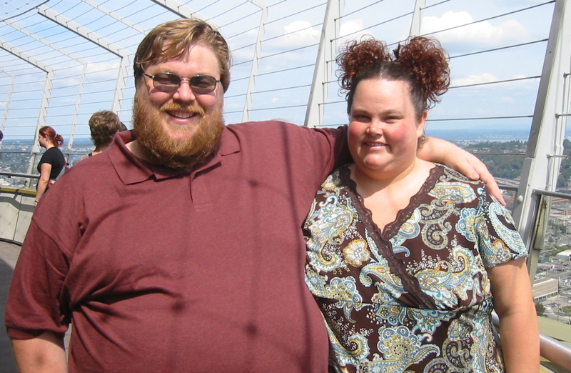 Paul & Ally in the Space Needle